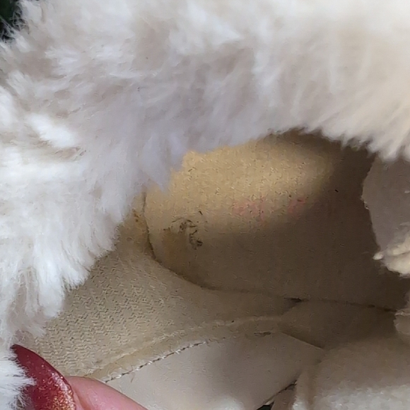 Carter's Kids Sparkle Boots with Pink Laces and Fur - Picture 11 of 13